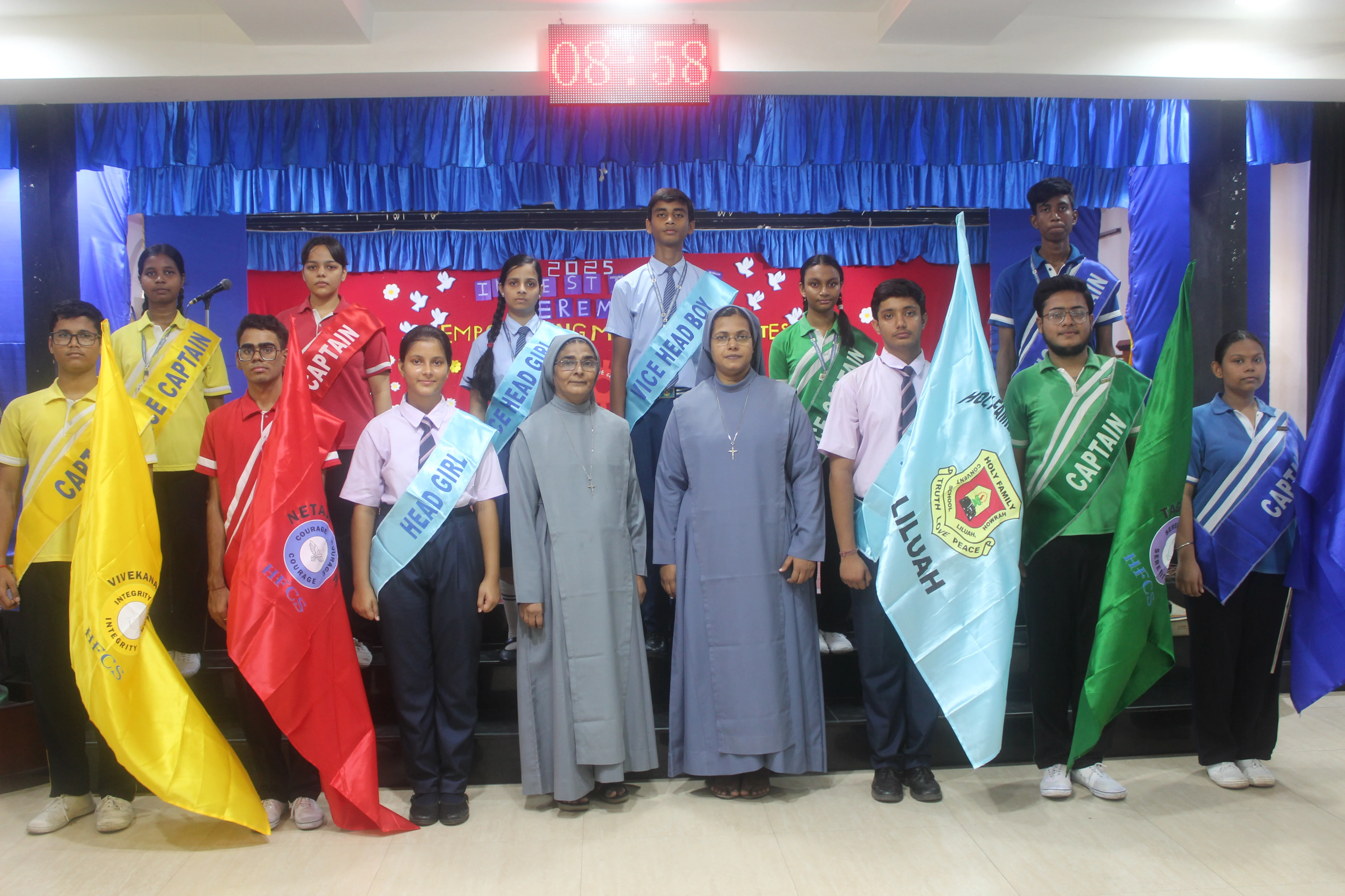 Investiture Ceremony at Holy Family Convent School Liluah Howrah